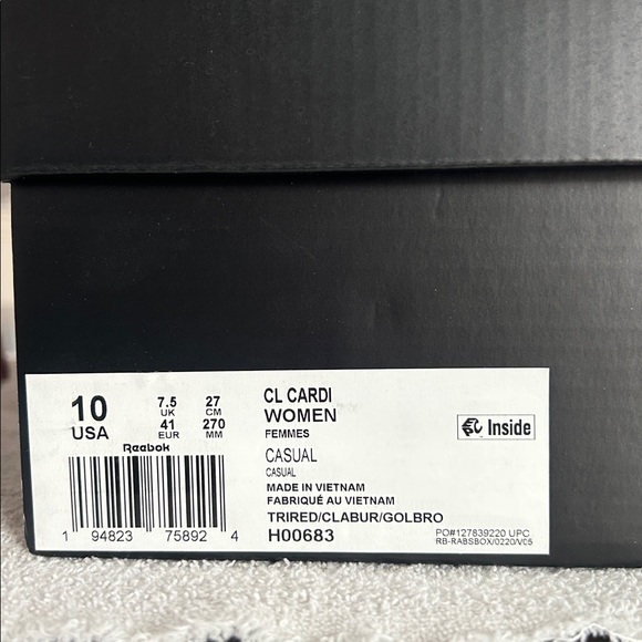 Reebok Classic Leather: Cardi B Burgundy (Women's) - Picture 5 of 8